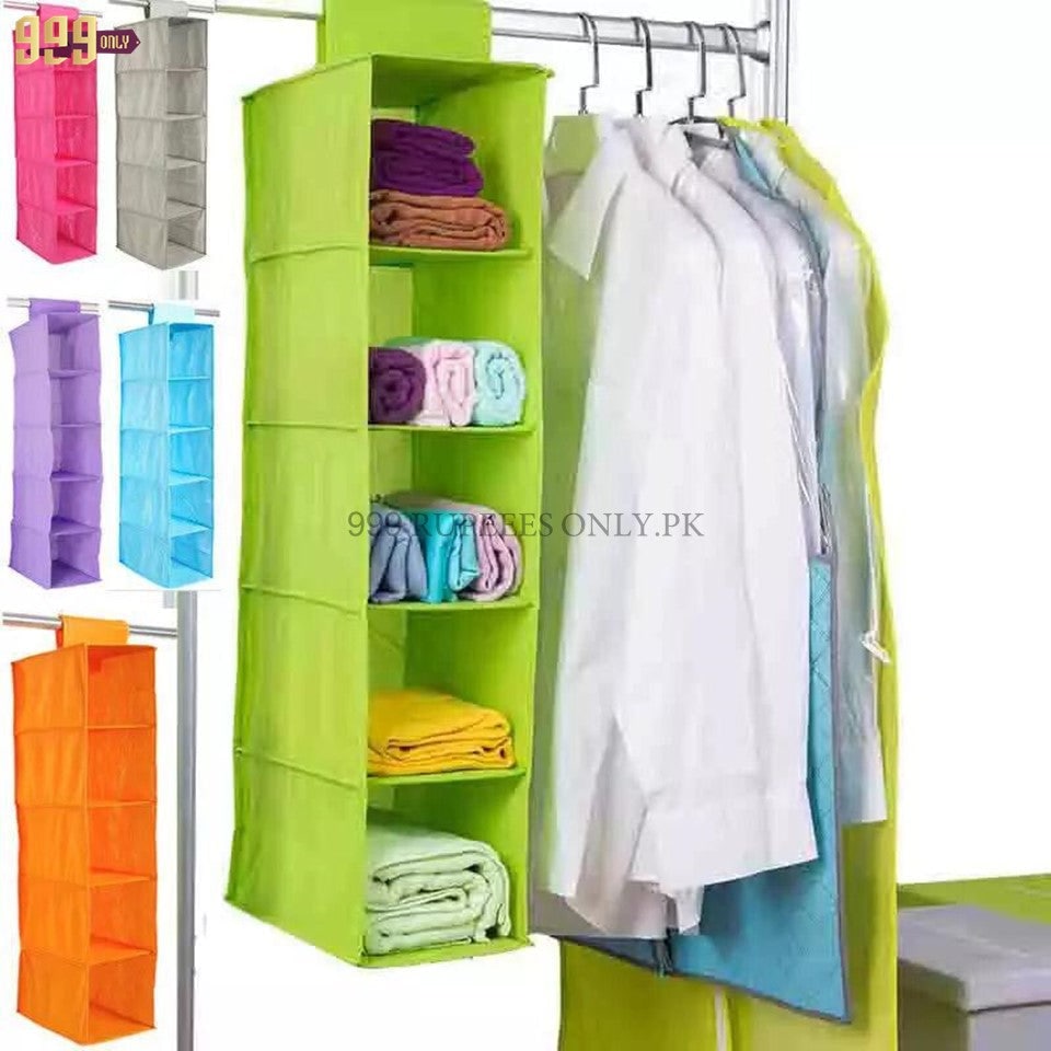 Multi Compartment Storage Box Organizer Fabric Wardrobe Folding