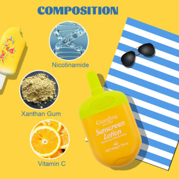 Guanjin Vitamin C Sunscreen Lotion, SPF60, 80g