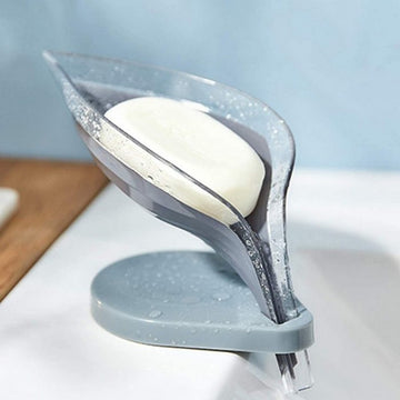 Leaf-Shaped Non-Slip Bathroom Soap Holders Creative Kitchen Soap Rack