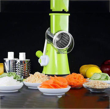 Manual Vegetable Cutter Slicer Multifunctional Round Slicer Gadget Multifunction Kitchen Gadget Food Processor Blender Cutter( Random Color )..