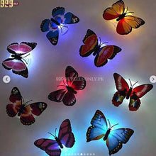3d Led Butterfly Night Light Colorful Wall Paste Home Decor For Baby Room..