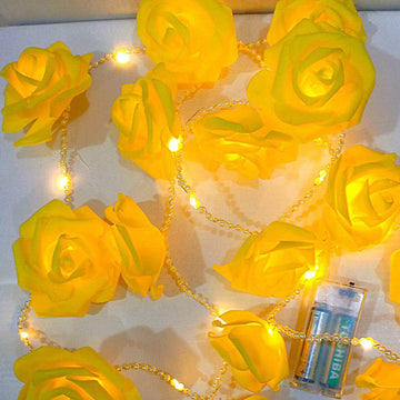 20 Rose White Fairy Decorative Lights..