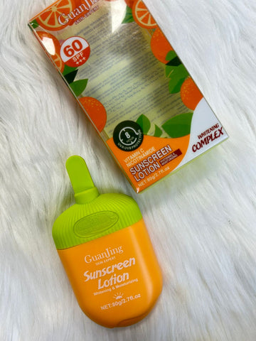 Guanjin Vitamin C Sunscreen Lotion, SPF60, 80g