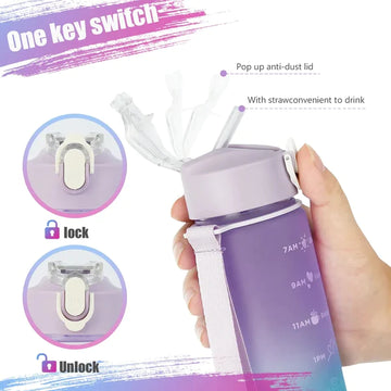 3pcs Sports Water Bottle