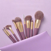 Purple Makeup Brushes Set