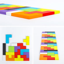 Wooden Bricks Tetris Puzzle Game Toy for Kids