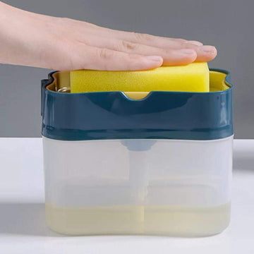 Soap Pump Sponge Caddy Black Cap