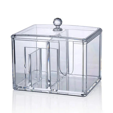 2 in 1 Acrylic Cotton Pod & Tissue Box