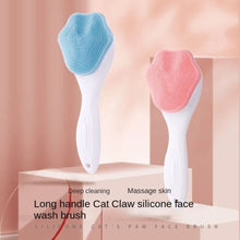 Silicone Face Scrubber Exfoliating Brush Manual Handheld Facial Cleansing