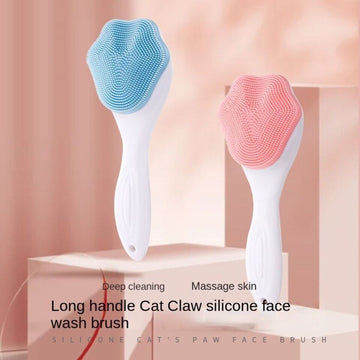 Silicone Face Scrubber Exfoliating Brush Manual Handheld Facial Cleansing