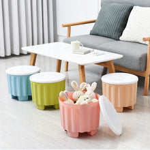 Smart Storage Stool/Drum Sitting Stool with Storage Compartment