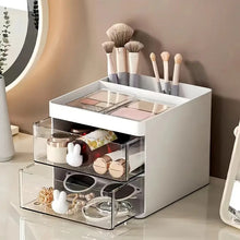 Rabbit Handle Clear Desk Organizer - Perfect for Pens, Makeup, Jewelry & More | Lightweight PE Material | Ideal for Office & Home Storage