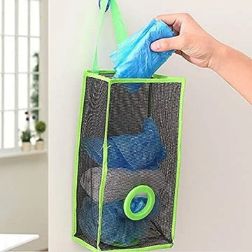 Mesh Hanging Kitchen Garbage Bag Storage..