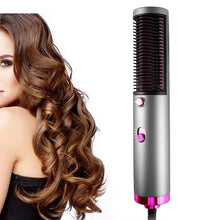 Hair Dryer Brush 3 In 1 Hair Blow Dryer Straightener Volumizer Negative Ion Styler Comb Kit