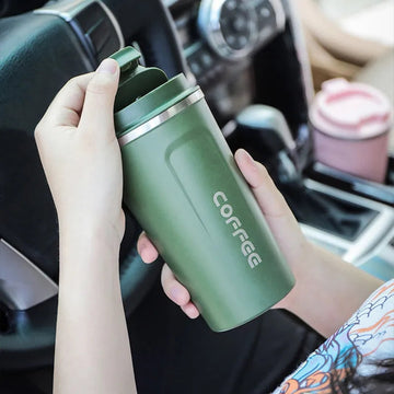 Insulated Coffee Mug Stainless Steel Tumbler Water Thermos Vacuum Flask Bottle Portable Travel Mug Thermal Cup