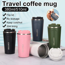 Insulated Coffee Mug Stainless Steel Tumbler Water Thermos Vacuum Flask Bottle Portable Travel Mug Thermal Cup