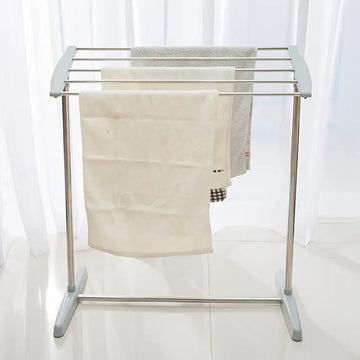 Stainless Steel Mobile Towel Stand& Hanger Pool Towel Rack - Freestanding, French Country Style for Beach, Swimming Pool, Gym & Spa Storage,