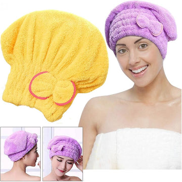 Bathroom Shower Cap Dry Hair Cap Hair Drying Towel Shower Cap Dry Hair Cap Bathroom Accessories Kitchen Oil-proof Cap