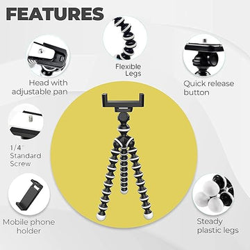 Mini Tripod Sponge Octopus Soft Flexible Universal Camera Phone Tripod