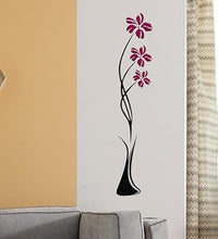 Flower Wall Stickers Wooden Material..