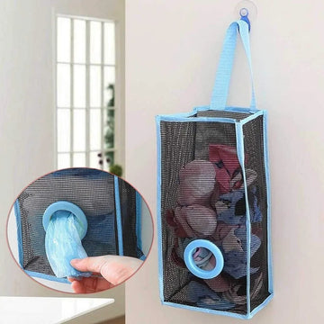 Mesh Hanging Kitchen Garbage Bag Storage..