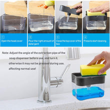 Soap Pump Sponge Caddy Black Cap