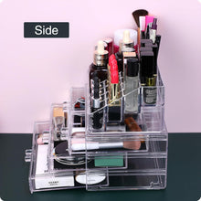 Acrylic Jewelry And Cosmetic Storage Makeup Organizer 6 Drawers Clear