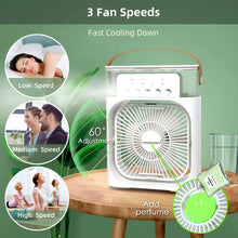 4-In-1 Multi-Functional Portable Air Humidifier Cooling USB Fan With 7-Color Night Light...