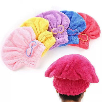 Bathroom Shower Cap Dry Hair Cap Hair Drying Towel Shower Cap Dry Hair Cap Bathroom Accessories Kitchen Oil-proof Cap