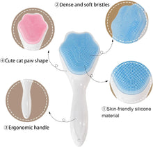 Silicone Face Scrubber Exfoliating Brush Manual Handheld Facial Cleansing