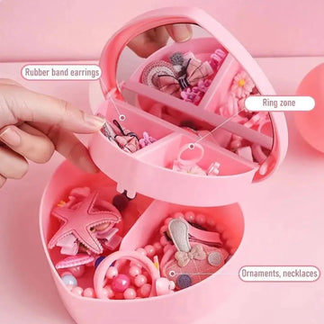 New Heart Shape Jewelry Storage Box