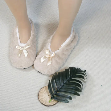 Fluffy Female Floor Slipper Women's Winter