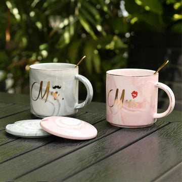 Mr and Mrs Coffee Mugs - Wedding Gifts for Bride and Groom