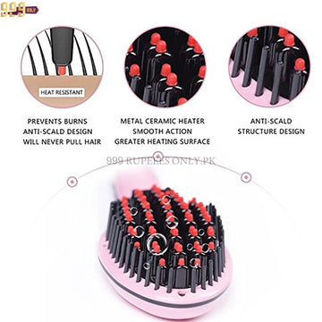 Electric Hair Straightener Brush