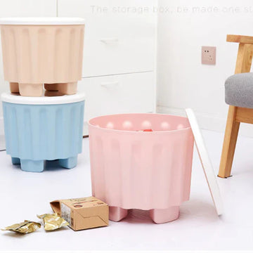 Smart Storage Stool/Drum Sitting Stool with Storage Compartment