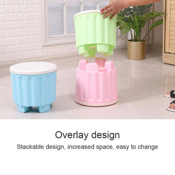 Smart Storage Stool/Drum Sitting Stool with Storage Compartment