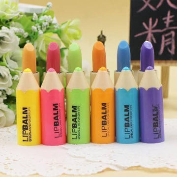 Pencil Shape Lip Balm Lip Moisturizing Stick Lip Moisturizer – Pack of 6