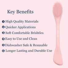Silicone Face Mask Brush Applicator | Facial Mask Brush For Mud, Clay, Charcoal Mixed Mask..