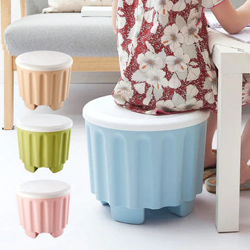 Smart Storage Stool/Drum Sitting Stool with Storage Compartment