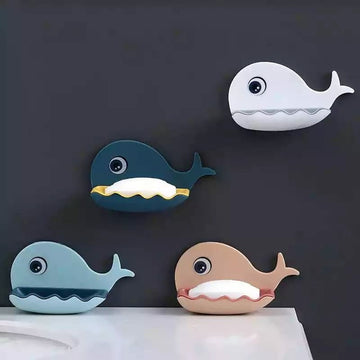 Fish Soap Stands For Bathroom Double Layers Plastic Adhesive Waterproof Wall Mounted Bar Soap Dish Holder Rack For Shower Wall, Kitchen, Bathroom Multicolor..