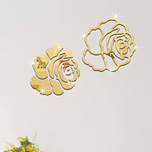 Rose Stickers Acrylic Mirror Wall Decoration..