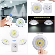 Tap Led Light With Remote Control (pack Of 3 Lights)..