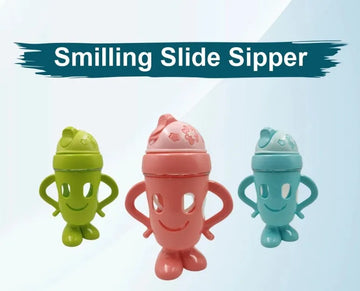 Plastic Kids Sipper Bottle for Kids Cup with Silicone Straw