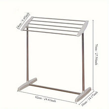 Stainless Steel Mobile Towel Stand& Hanger Pool Towel Rack - Freestanding, French Country Style for Beach, Swimming Pool, Gym & Spa Storage,