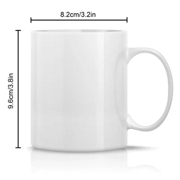 Customizable 11oz Ceramic Mug - Personalized Islamic Black House Design, Perfect Ramadan Gift for Friends & Family | Durable, Reusable Coffee Cup with Name Option | Ideal for Home & Restaurant Use
