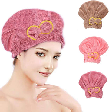 Bathroom Shower Cap Dry Hair Cap Hair Drying Towel Shower Cap Dry Hair Cap Bathroom Accessories Kitchen Oil-proof Cap