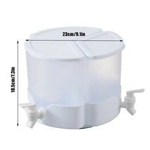 5.2L Drink dispenser with leakproof faucet 360 rotatable juice jug dispenser 3 compartment  removable beverage dispenser