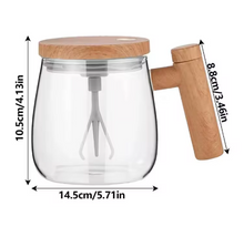 Electric Mixing Cup 400ml, Automatic Portable Glass Cup Blender, Waterproof Self Coffee Mixer.