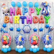 Happy Birthday Multi-color Foil Balloons Set..