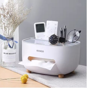 Newest Tissue Box Napkin Holder Remote Control Storage Desk Organizer Office Multifunctional Sundries Ontainer Storage Home Gift